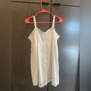 Urban Outfitters White Summer Dress with Lace Detail